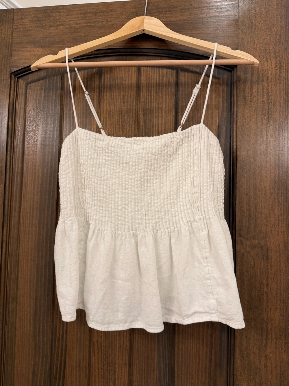 Abercrombie & Fitch - Smocked Peplum Cami Tank Top
